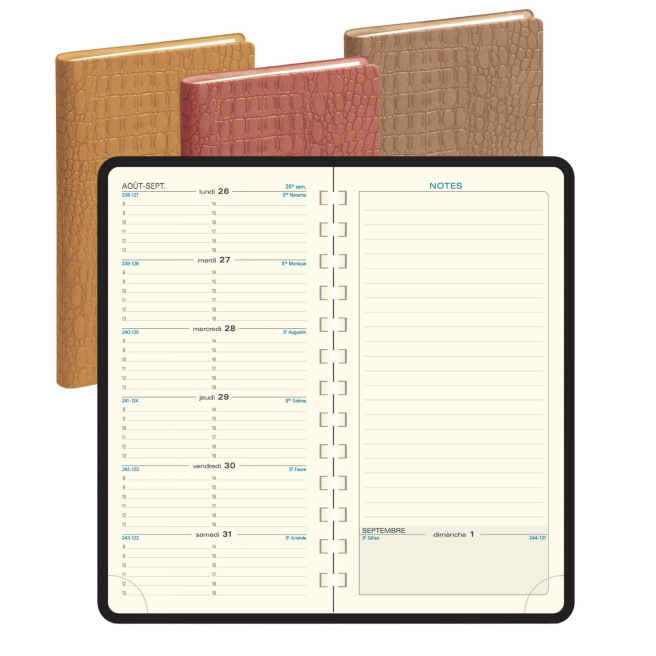 Agenda Exacompta ESPACE 17S - 9 x 17,5 cm - 1 week over 2 pagina's met notities Agenda Exacompta ESPACE 17S - 9 x 17,5 cm - 1 week over 2 pagina's met notities