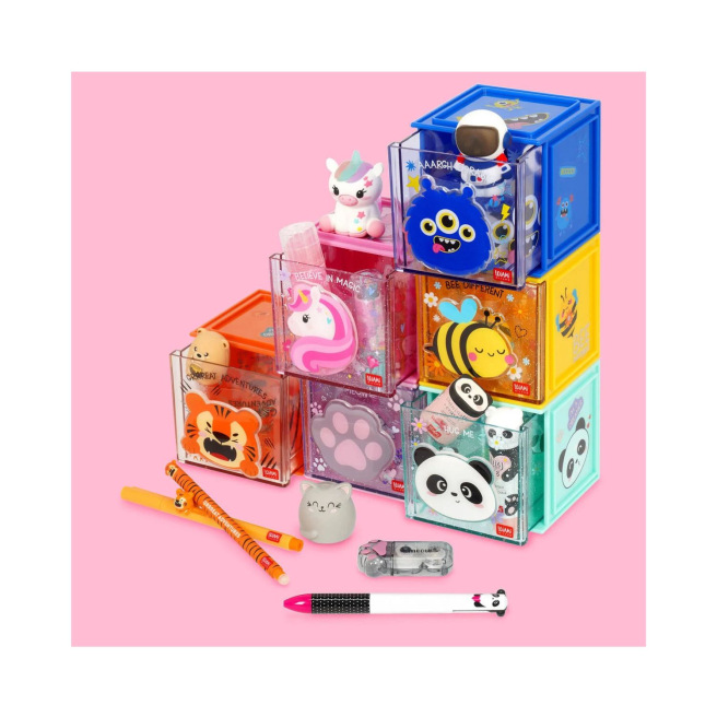Stapelbare opbergdoos Legami CUTIE CUBE