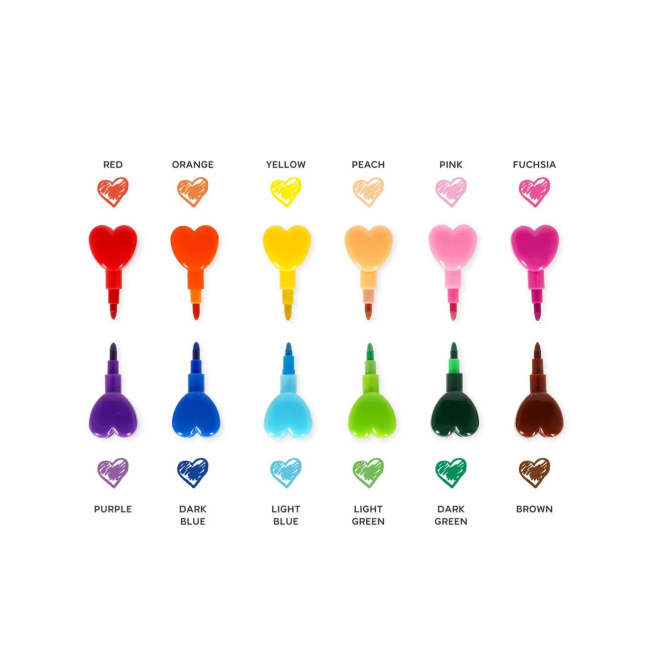 Crayons empilables Legami DREAM IN COLOUR - 12 en 1