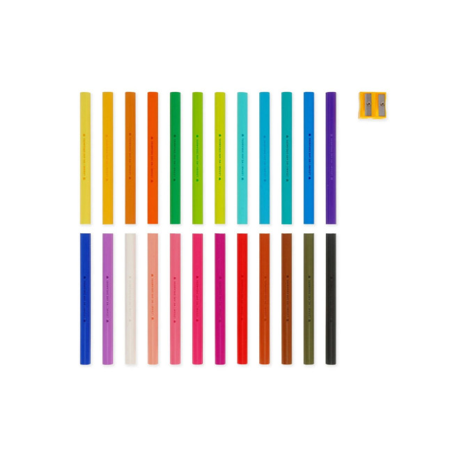 Legami TEDDY FRIENDS - Kleurpotloden etui van 24