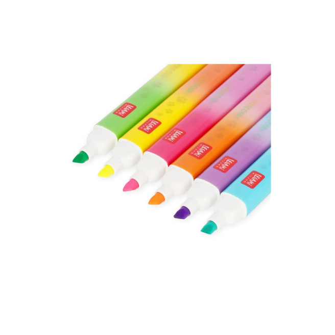 LEGAMI pastel markeerstiften met dubbele punt - doos van 6