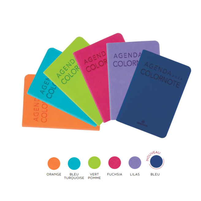 Agenda Oberthur COLORNOTE - 10 x 15 cm - 1 week op 2 pagina's