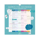Calendrier Oberthur mural mensuel BIEN S'ORGANISER - 30 x 30 cm