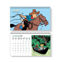 Calendrier chevalet de bureau TINTIN - 21 x 12,5 cm