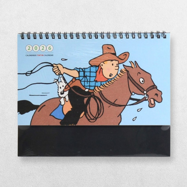 Calendrier chevalet de bureau TINTIN - 21 x 12,5 cm
