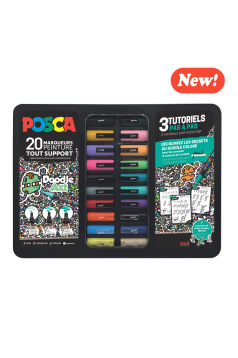 Coffret de marqueurs peinture Uni-Ball Posca