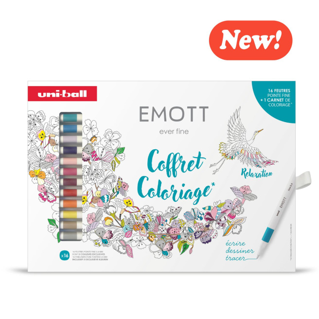 Uni-ball EMOTT viltstift - extra fijne punt Uni-ball EMOTT viltstift - extra fijne punt