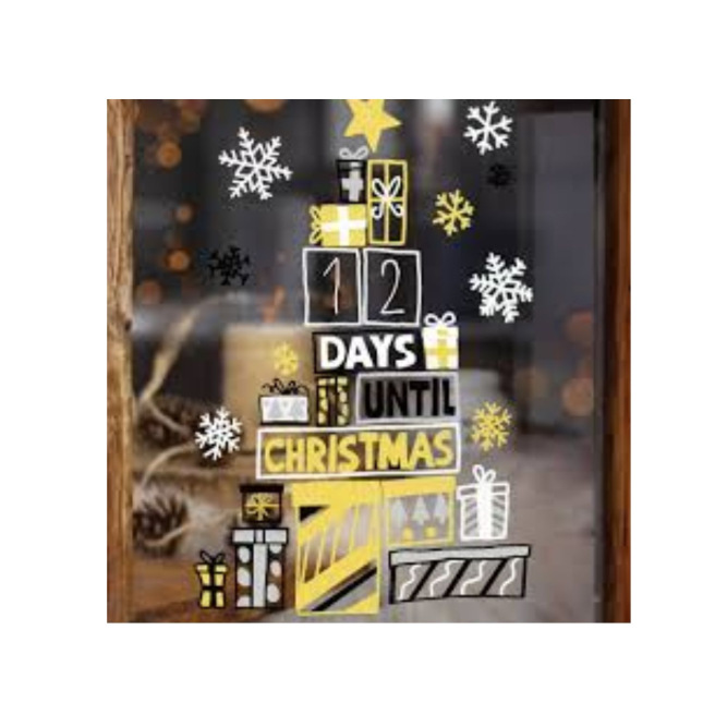 Coffret de 4 marqueurs craie Uni-ball CHALK