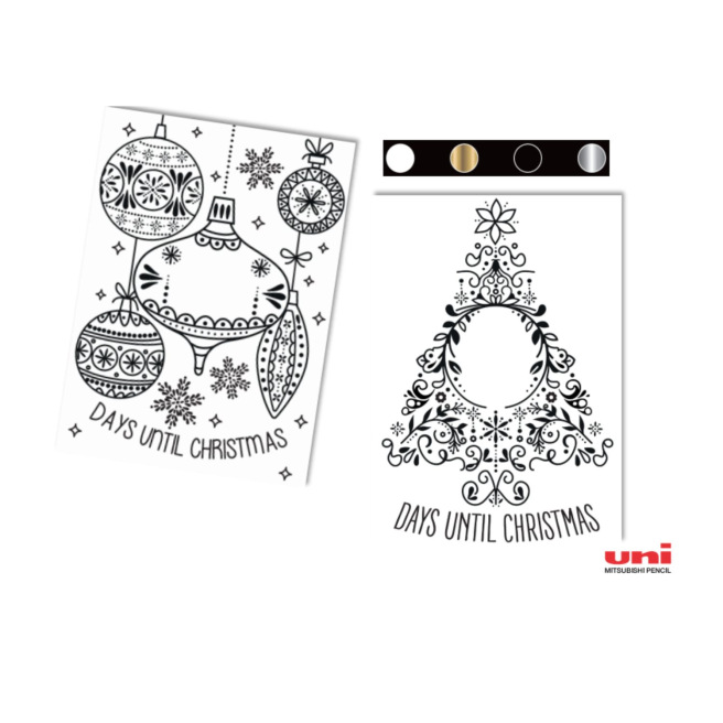 Set van 4 Uni-ball CHALK-krijtmarkers