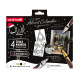 Coffret de 4 marqueurs craie Uni-ball CHALK