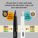 Set Lamy SAFARI stylo-plume All White + stylo-plume All Black + bagues de couleur