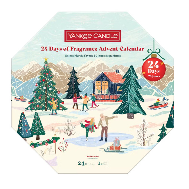 Calendrier de l'Avent couronne Yankee Candle APRES SKI COLLECTION
