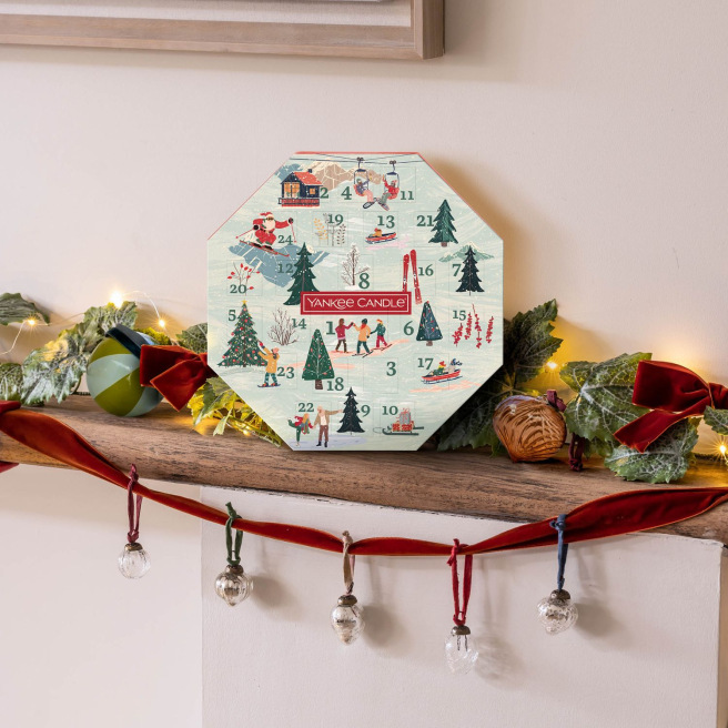 Calendrier de l'Avent couronne Yankee Candle APRES SKI COLLECTION