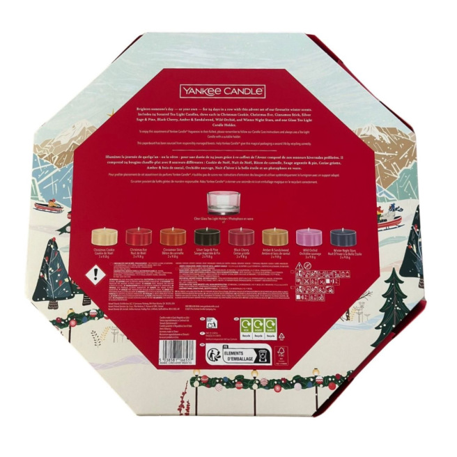 Calendrier de l'Avent couronne Yankee Candle APRES SKI COLLECTION