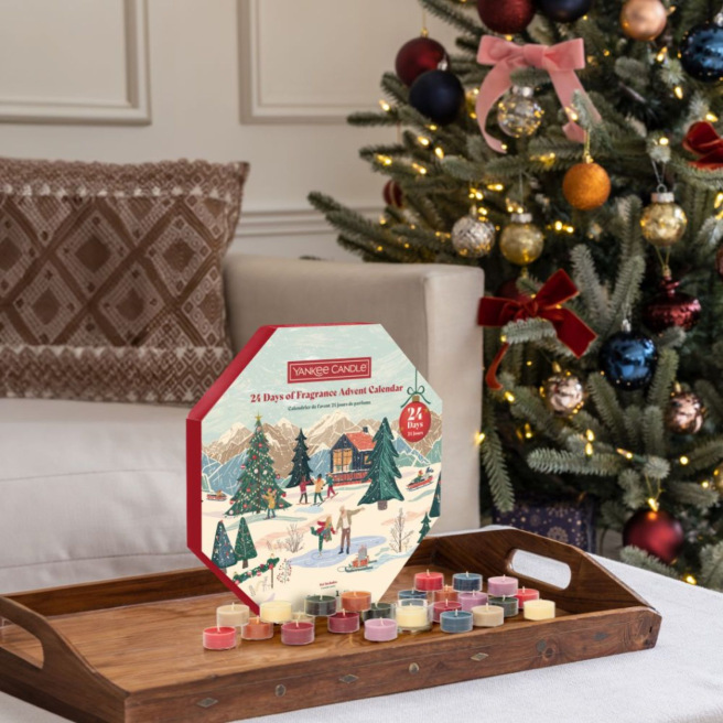 Calendrier de l'Avent couronne Yankee Candle APRES SKI COLLECTION