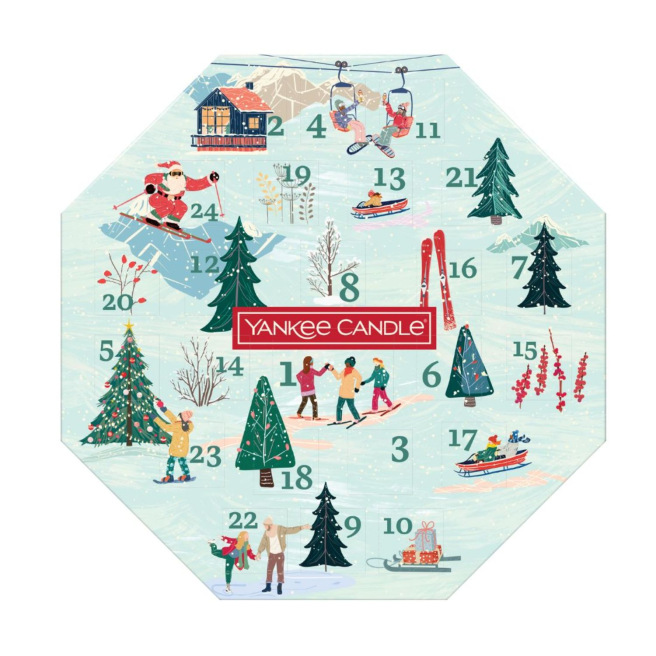 Calendrier de l'Avent couronne Yankee Candle APRES SKI COLLECTION