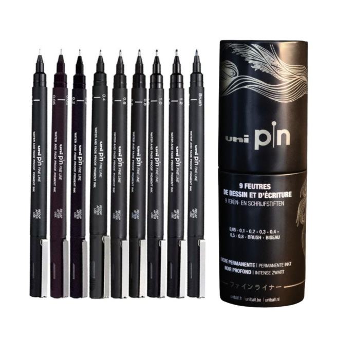Coffret cadeau de feutres calibrés Uni-ball PIN