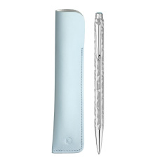 Stylo-bille Caran d'Ache ECRIDOR - édition spéciale ALPINE FROST avec étui en cuir