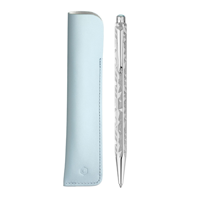 Balpen Caran d'Ache ECRIDOR - speciale editie ALPINE FROST met lederen etui