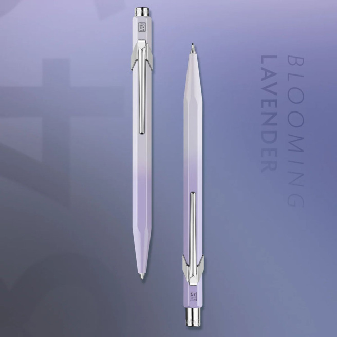 Set balpen + vulpotlood Caran d'Ache 849 BLOOMING LAVENDER - gelimiteerde editie