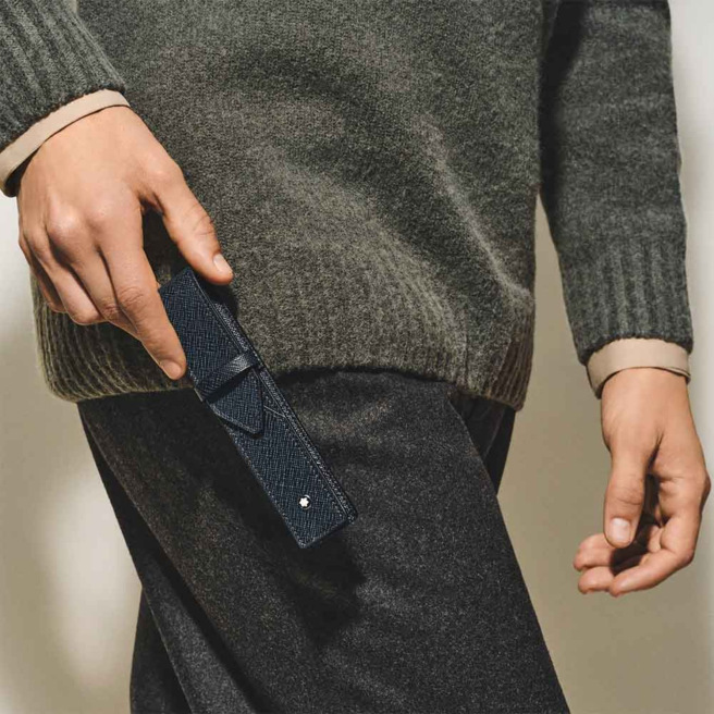 Etui pour stylo Montblanc en cuir SARTORIAL