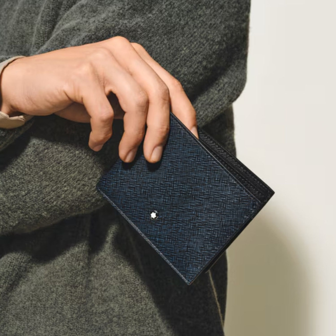 Portefeuille Montblanc en cuir SARTORIAL - 6 cartes