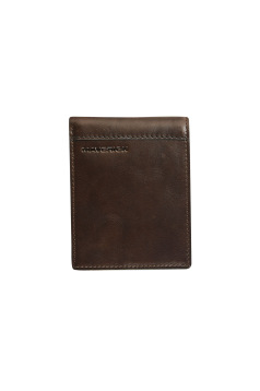 Portefeuille en cuir MAVERICK BROWN avec porte-cartes