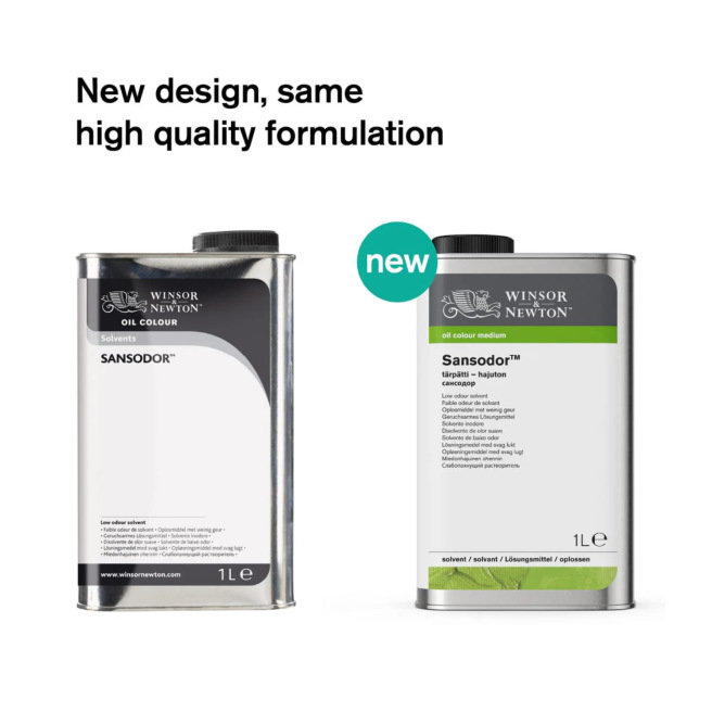 Winsor & Newton SANSODOR oplosmiddel met een zwakke geur