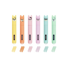LEGAMI TEDDY'S STYLE PASTEL markeerstiften - etui van 6