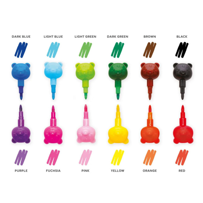 Crayons empilables Legami DREAM IN COLOUR - 12 en 1