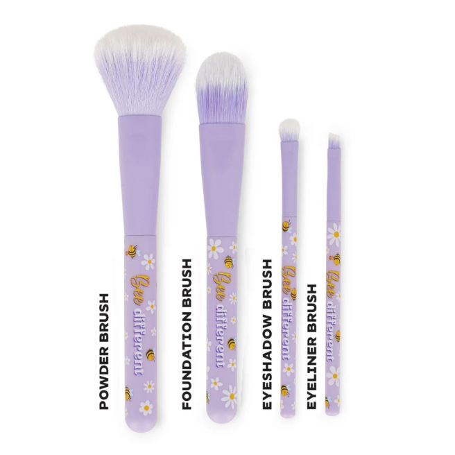 Set de 4 pinceaux de maquillage LEGAMI Oh My Glow !