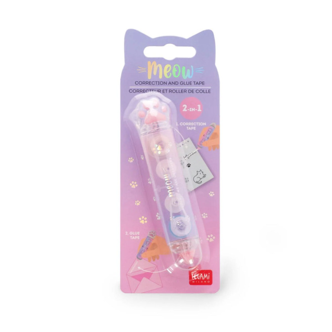 Lijmroller en corrector 2 in 1 LEGAMI Meow
