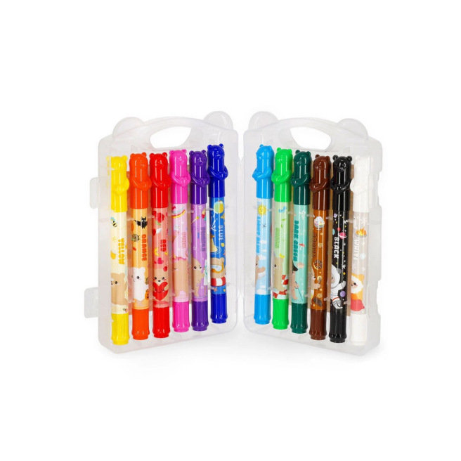 Crayons de cire Legami TEDDY FRIENDS - étui de 12