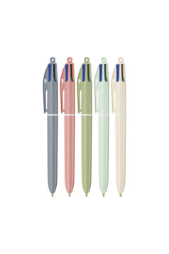 Stylo-bille BIC 4 COULEURS MINERAL - 1 stylo-bille