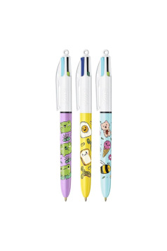 BIC 4 KLEUREN KAWAII balpen - 1 balpen