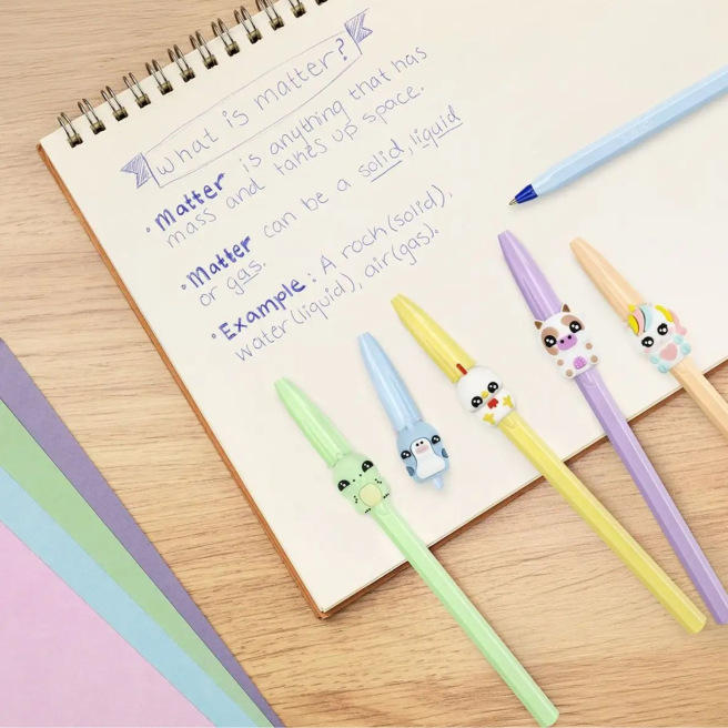 Stylo-bille BIC CRISTAL PASTEL FIGURINES - pointe moyenne