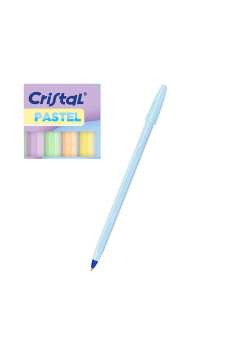 BIC CRISTAL PASTEL balpen - medium punt