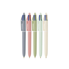 BIC 4 KLEUREN MINERAAL Balpen - 1 balpen