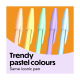 Stylo-bille BIC CRISTAL PASTEL - pointe moyenne