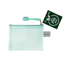 Pochette FolderSys PASTEL en plastique renforcé - fermeture à tirette