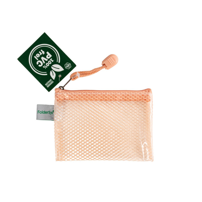 Pochette FolderSys PASTEL en plastique renforcé - fermeture à tirette