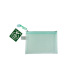 Pochette FolderSys PASTEL en plastique renforcé - fermeture à tirette