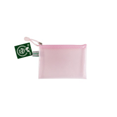 Pochette FolderSys PASTEL en plastique renforcé - fermeture à tirette