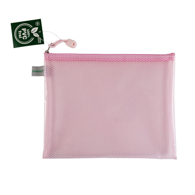 FolderSys PASTEL hoesje van versterkt plastic - ritssluiting