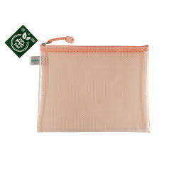 Pochette FolderSys PASTEL en plastique renforcé - fermeture à tirette