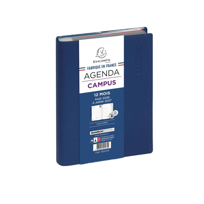 Agenda scolaire Exacompta CAMPUS - 12  x 17 cm - 1 jour par page