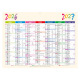 Calendrier planning scolaire Exacompta PEP'S - 29,5 x 22 cm 