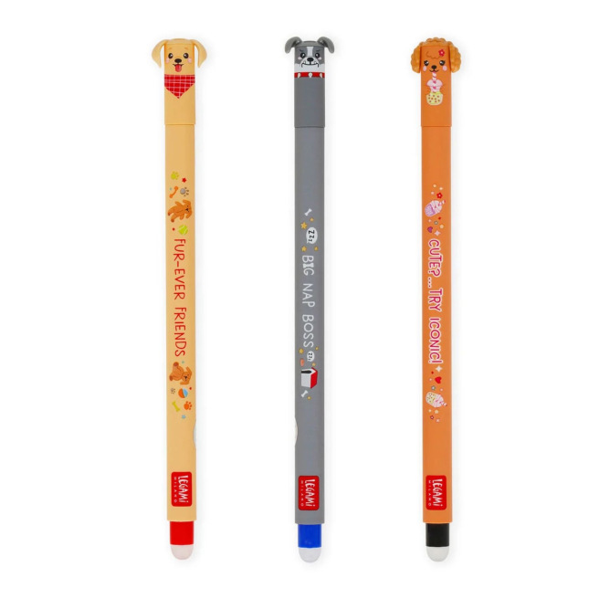 Set de 3 rollers effaçables LEGAMI FUR EVER FRIENDS
