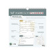 Calendrier scolaire Quo Vadis FAMILY PLANNER - mensuel sur 16 mois - 30 x 30 cm