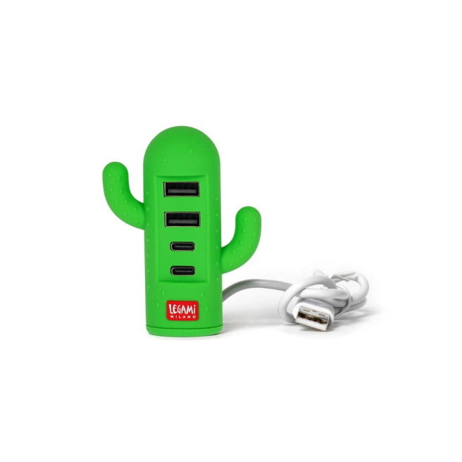 Mini Hub USB et Type-C à 4 ports Legami CACTUS
